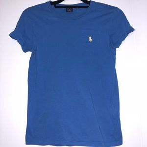 Basic Dark Blue Short Sleeve Polo